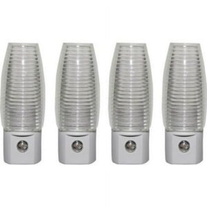 Great Value 4-Pack LED Automatic Light-Sensing Night Light, Soft White, 3.55in by 1.8797