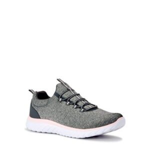 Athletic Works Women's Bungee Slip On Sneakers, Wide Width Available