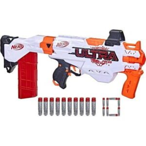 NERF 30395600 Ultra Focus AA Battery Powered Motorized Blaster with 10 Dart Clip for 8 Years+