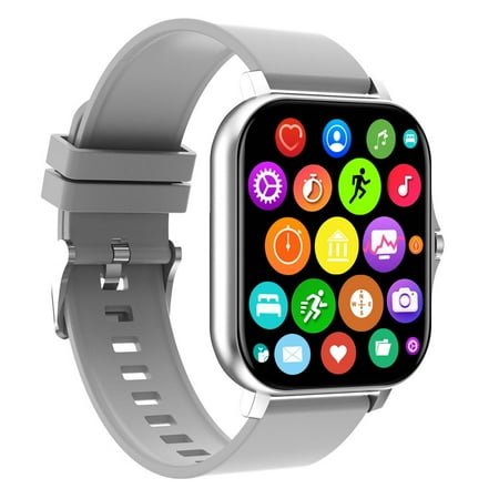 AOMXGD Smart Watch Stainless Steel Strap with Bluetooth 5.0 for Making Phone Calls Smart Watch for Women Men Kids Birthday Gifts, Silver