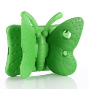 Allytech iPad 10.2" Kids Case 9th 8th 7th Gen, Cute Butterfly Design Kids Girls Cover Heavy Duty Shockrpoof Drop Protection Kickstand Case for Apple iPad 10.2 2022 2021 2020- Green