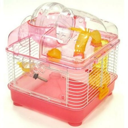 YML Dwarf Hamster or Mouse Cage, Pink