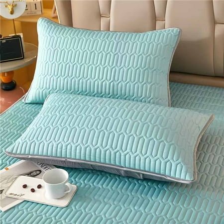Gecau Cooling Pillow Cover, Cooling Shredded Memory Foam Pillows, Gel Infused Cool Pillows, Adjustable Cooling Pillows for Sleeping, Breathable King Pillows, Washable Removable Bed Pillow Cover