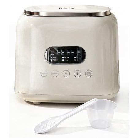 Casualife 3QT Rice Cooker with Starch-Reducing Steamer, 10-in-1 Multicooker with No-Coating Inner Pot and 24-Hour Timer, White