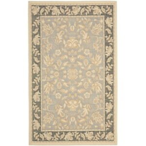 Safavieh Beach House Dervla Oriental Indoor/Outdoor Area Rug, Light Blue/Espresso, 5'3" x 7'7"