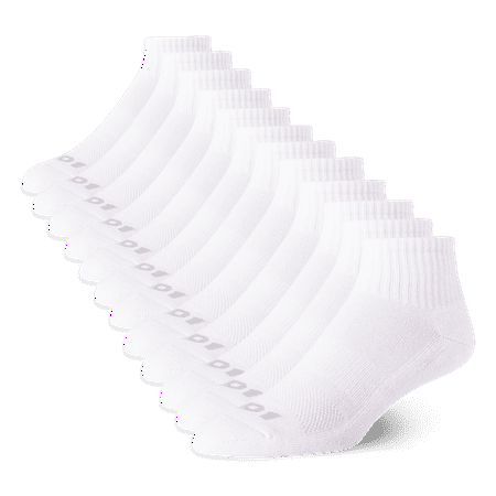 AND1 Men's Socks, Lightweight Quarter Socks, 12 Pack