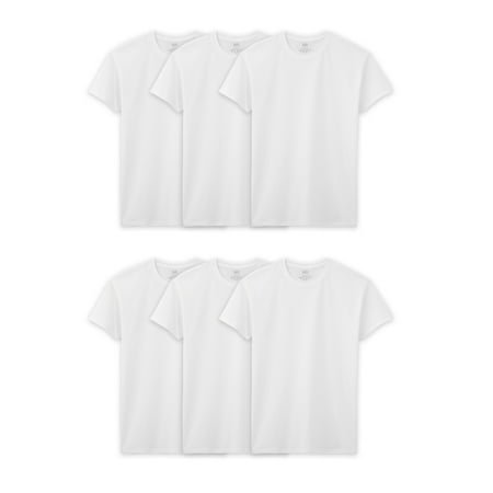 Fruit of the Loom Men's Crew Neck T-Shirt Undershirts, White Multipacks, Also Available in Big & Tall