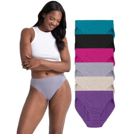 Fruit of the Loom Women's Breathable Micro-Mesh Underwear, 6-Pack