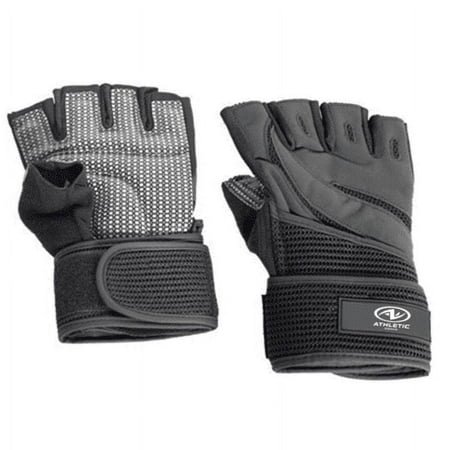 Athletic Works Classic Wrist Wrap Weight Lifting Gloves, XS/S