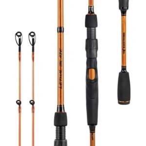 KastKing Twin-Tip Fishing Rods, IM6 Graphite Blanks Casting & Spinning Rods, 2-Piece Rod with Extra Tip-Lethal Blaze