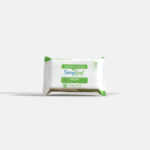 Simpleaf Flushable Wet Wipes , Eco- Friendly, Paraben & Alcohol Free , Hypoallergenic & Safe for Sensitive Skin , Soothing Aloe Vera & Vitamin E Formula , (50-Count) 1 Pack