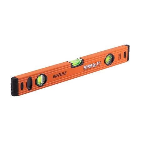 DIFFLIFE 18" Level & Tool Aluminum Reinforced Torpedo Level (18inch)