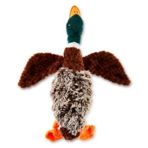 Vibrant Life Multicolor Duck Plush Dog Toy with Honking Squeaker, Chew Level 1