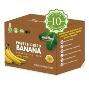 ONETANG Freeze-Dried Fruit Banana Chips, 10 Pack Single-Serve Pack, Non GMO, Kosher, No Add Sugar, Gluten free, Vegan 5.29 oz