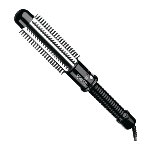 Conair Instant Heat Curling Iron Brush 1 1/4 inch Barrel, Black
