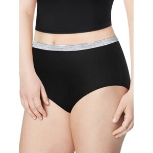 Just My Size Women's Plus Super Value Bonus Cotton Sporty Brief Underwear, 6+2 Bonus Pack
