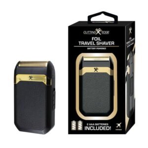 Cutting Edge Foil Travel Shaver - Compact, Hypoallergenic Titanium Blade, Battery Powered