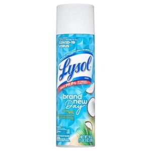 Lysol Disinfectant Spray, Brand New Day Coconut Water & Sea Minerals , 19 oz. (4 Packs)