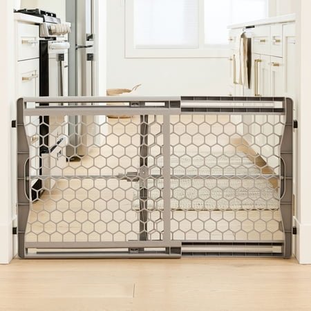 Regalo Gray Expandable Baby Safety Gate 28-42 Inches, Ages 6-24 Months