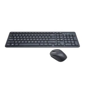 onn Wireless Combo: 104-Key Keyboard and Mouse Set in Gray Stone