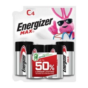 Energizer MAX (4 pack), C Cell Alkaline Batteries