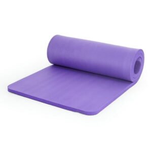 CAP High Density NBR Foam 1-inch Thick Exercise Yoga Mat with Carry Strap, 71"x24"x1" (25.4mm Thick), Purple