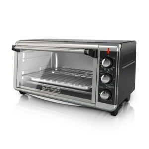 Black + Decker Extra-Wide Toaster Oven Stainless Steel