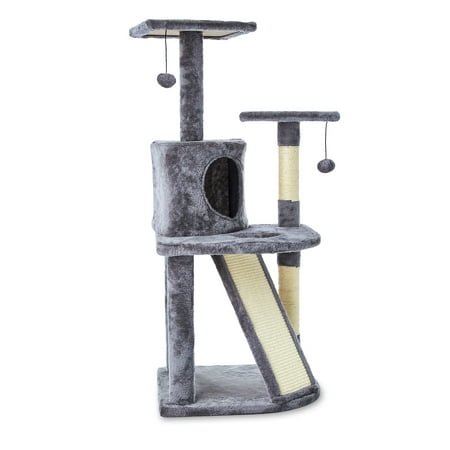 Vibrant Life 5-Level Multi-Functional Cat Tree Condo, Gray, 44.5"