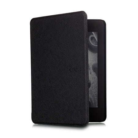 KAWELL Paperwhite Case - Durable Skin-imitated Cover with Auto Sleep Wake, - Fits Paperwhite 11th Generation 6.8" and Signature Edition 2021 Released （Black)