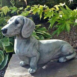 Resin Cute Gardening Decoration Dog Statue Ornament Sculpture