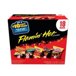 Frito-Lay Flamin' Hot Mix Variety pack Snack Chips, 18 Count Multipack