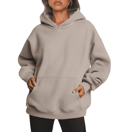 SUNBS Oversized Hoodies Sweatshirts for Women Fall Fashion Sweatshirts Pullover Womens Plues Size Clothes with Pocket