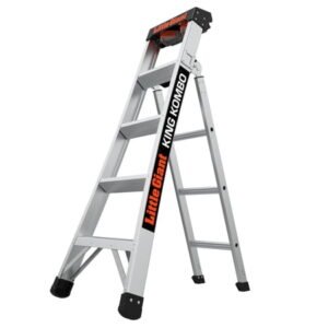 Little Giant King Kombo 5'-8' Aluminum 3-in-1 Combo Ladder, Type 1A - 300 lbs. Rated, 11 ft. 4 in. Reach