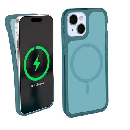 iHome Magnetic Velo Phone Case for iPhone 16 Plus/15 Plus/14 Plus/15 Pro Max/14 Pro Max/13 Pro Max/12 Pro Max, Dark Blue