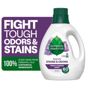Seventh Generation Liquid Laundry Detergent Liquid, Floral Lavender, 90 fl oz, 60 Loads