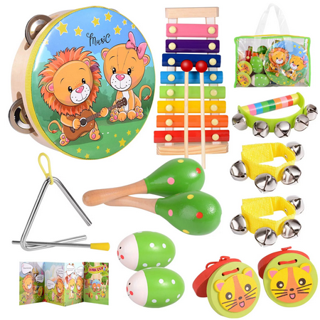 OATHX Baby Music Toys Child Educational Wooden Montessori Musical Instruments for Kids Birthday Toddler Toy