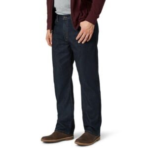 Wrangler Men's and Big Men's Regular Fit Cotton Jeans