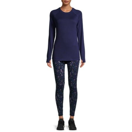 ClimateRight by Cuddl Duds Women's and Women's Plus Brushed Comfort Thermal Top and Leggings, 2-Piece Set