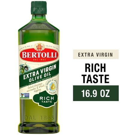 Bertolli Extra Virgin Olive Oil, Rich Taste, First Cold Pressed, Contains Polyphenols, 16.9 fl oz