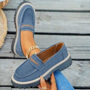 Xucatan Womens Loafers Shoes Platform Chunky Penny Loafer Lug Sole Comfortable Slip On Work Office Business Casual Dress Shoes, Gift