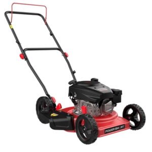 PowerSmart 144cc 18" Gas Push Lawn Mower, Steel Deck, 5-Position Height Adjustment