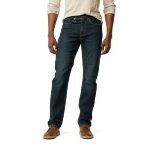 Levi Strauss Signature Men's Straight Flexible Waistband Jeans