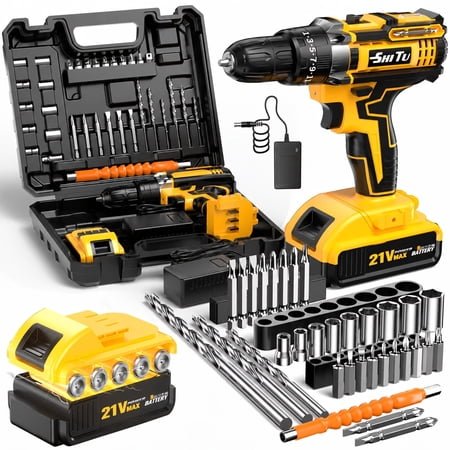 DGB 21V Cordless Drill Driver, Heavy-Duty Power Drill for Construction, Renovation & Industrial Projects