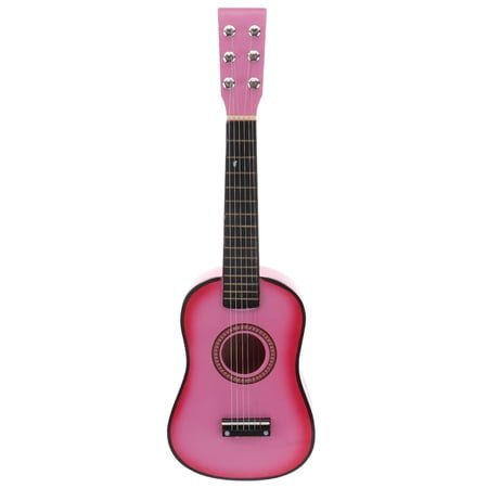VORCOOL 23 inch Folk Acoustic Guitar, 6-String Beginner Musical Instrument for Student Learners (Pink)