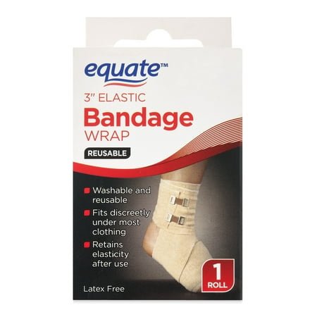 Equate Professional Grade 3-inch Latex Free Reusable Elastic Bandage Wrap