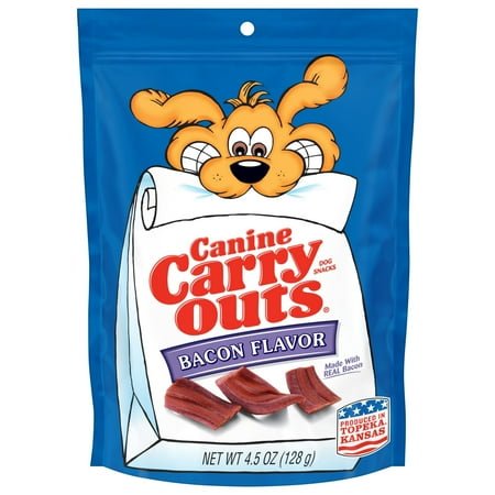 Canine Carry Outs Bacon Flavor Dog Treats, 4.5 Ounce Bag