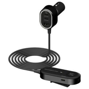 Scosche CPD100EX-VA1 100W USB Charger Adapter PD 30W & 20W USB-C Ports & 18W USB-A Port w/ 5FT Cable