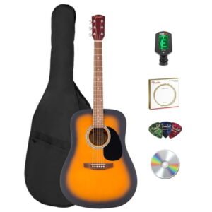 Fender FA Series Dreadnought Acoustic Guitar - 2-Color Sunburst w/ Gig Bag