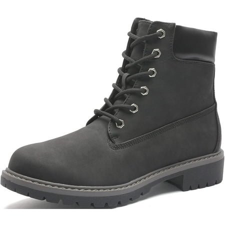 Yolanda Zula Waterproof Work Boot for Women Black Polyurethane, 8