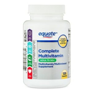 Equate Complete Multivitamin/Multimineral Supplement Tablets, Adults 50+, 125 Count, Compare to Centrum® Silver® Adults 50+